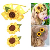 Sweet Flower Cloth Hair Clip Hair Band main image 6