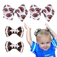 Casual Rugby Bow Knot Cloth Sequins Hair Clip main image 1