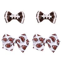 Casual Rugby Bow Knot Cloth Sequins Hair Clip main image 4