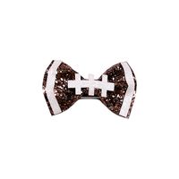 Casual Rugby Bow Knot Cloth Sequins Hair Clip sku image 2