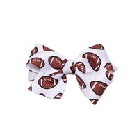 Casual Rugby Bow Knot Cloth Sequins Hair Clip sku image 1