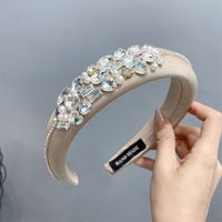 Feenhafter Stil Elegant Strassenmode Geometrisch Tuch Diamant Haarband sku image 3