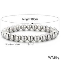 Simple Style Geometric Titanium Steel Bracelets In Bulk sku image 9