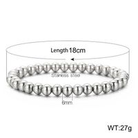 Simple Style Geometric Titanium Steel Bracelets In Bulk sku image 6