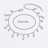 Casual Beach Pearl Plastic Copper Plating 18k Gold Plated White Gold Plated Women's Anklet main image 6