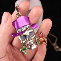 Punk Skull Alloy Women's Men's Pendant Necklace main image 3