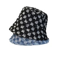 Unisex Simple Style Plaid Wide Eaves Bucket Hat main image 2