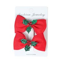 Ethnic Style Solid Color Bow Knot Cloth Hair Clip sku image 2