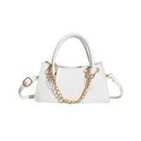Women's Pu Leather Solid Color Elegant Square Zipper Shoulder Bag Handbag Crossbody Bag sku image 3
