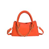 Women's Pu Leather Solid Color Elegant Square Zipper Shoulder Bag Handbag Crossbody Bag sku image 5