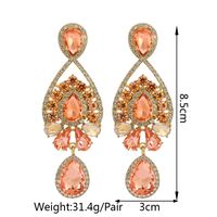 1 Pair Elegant Geometric Inlay Zinc Alloy Rhinestones Drop Earrings main image 5