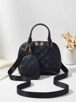Women's All Seasons Pu Leather Elegant Shoulder Bag Handbag Dome Bag main image 4