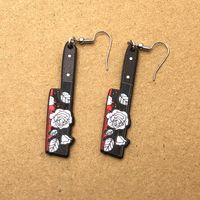 1 Pair Exaggerated Funny Blade Arylic Drop Earrings sku image 9