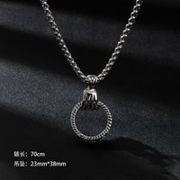 Hip-hop Cross Alloy Plating Gold Plated Unisex Pendant Necklace main image 9