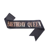 New Letter Pattern Anniversary Crown Birthday Party Decorations sku image 19