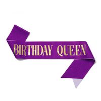 New Letter Pattern Anniversary Crown Birthday Party Decorations sku image 16