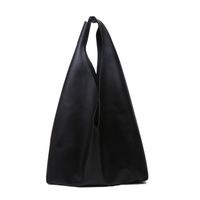 Women's Medium Pu Leather Solid Color Streetwear Bucket Open Shoulder Bag main image 2