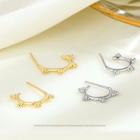 1 Pair Ig Style Triangle Plating Sterling Silver Earrings main image 4