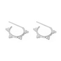 1 Pair Ig Style Triangle Plating Sterling Silver Earrings main image 5