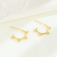 1 Pair Ig Style Triangle Plating Sterling Silver Earrings sku image 2