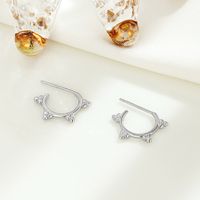 1 Paar Ig-stil Dreieck Überzug Sterling Silber Ohrringe sku image 1
