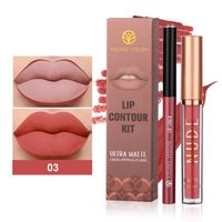 Casual Color Sólido El Plastico Lapiz Labial Brillo De Labios sku image 3