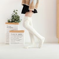 Women's Casual Solid Color Mohair Over The Knee Socks A Pair sku image 3