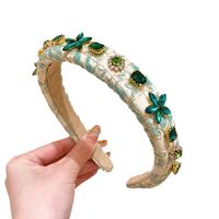 Elegant Lady Flower Lace Diamond Hair Band main image 4