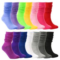 Women's Casual Solid Color Polyester Over The Knee Socks A Pair sku image 18