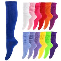 Women's Casual Solid Color Polyester Over The Knee Socks A Pair main image 4