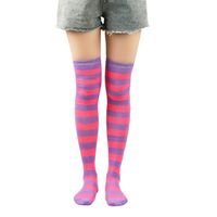 Women's Japanese Style Stripe Polyester Cotton Over The Knee Socks A Pair main image 5