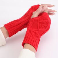 Women's Streetwear Solid Color Gloves 1 Pair sku image 1