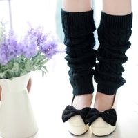 Women's Japanese Style Solid Color Polyacrylonitrile Fiber Jacquard Crew Socks A Pair sku image 1