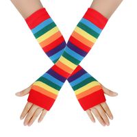 Women's Classic Style Rainbow Gloves 1 Pair sku image 5