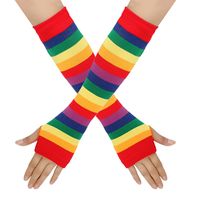 Women's Classic Style Rainbow Gloves 1 Pair sku image 1