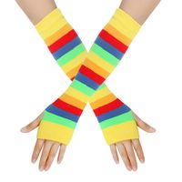 Women's Classic Style Rainbow Gloves 1 Pair sku image 4