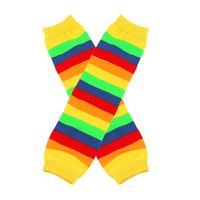 Unisex Casual Rainbow Polyester Cotton Over The Knee Socks 1 Set main image 5