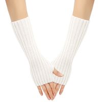 Women's Modern Style Solid Color Gloves 1 Pair sku image 3