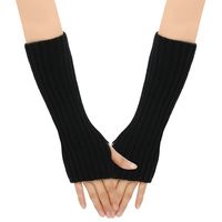 Women's Modern Style Solid Color Gloves 1 Pair sku image 2