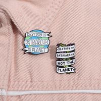 Basic Letter Alloy Plating Unisex Brooches main image 2