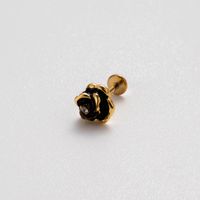 1 Piece Ear Cartilage Rings & Studs Simple Style Water Droplets Flower Snake Pure Titanium Copper Inlay Zircon main image 9