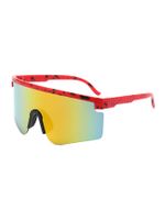 Oversized Sports Solid Color Pc Special-shaped Mirror Half Frame Glasses sku image 5