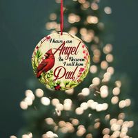 Classic Style Round Letter Bird Arylic Christmas Decorative Props main image 1