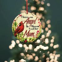 Classic Style Round Letter Bird Arylic Christmas Decorative Props main image 6