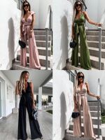 Women's Party Street Sexy Solid Color Full Length Jumpsuits main image 1