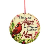 Classic Style Round Letter Bird Arylic Christmas Decorative Props main image 4