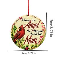 Classic Style Round Letter Bird Arylic Christmas Decorative Props main image 3
