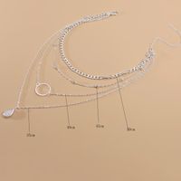 Simple Style Solid Color Alloy Wholesale Layered Necklaces main image 4