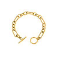 Edelstahl 304 18 Karat Vergoldet Elegant Dame Überzug Geometrisch Armbänder Halskette sku image 1