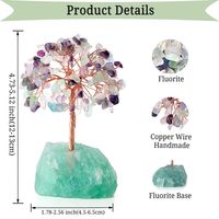 Pastoral Tree Natural Stone Copper Simulation Flower Vine Decoration main image 3